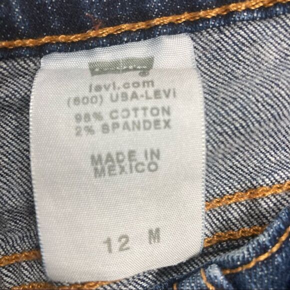 LEVI STRAUSS Women’s Bootcut 515 Size 12 M Inseam 30.5 Dark Wash - Picture 6 of 9